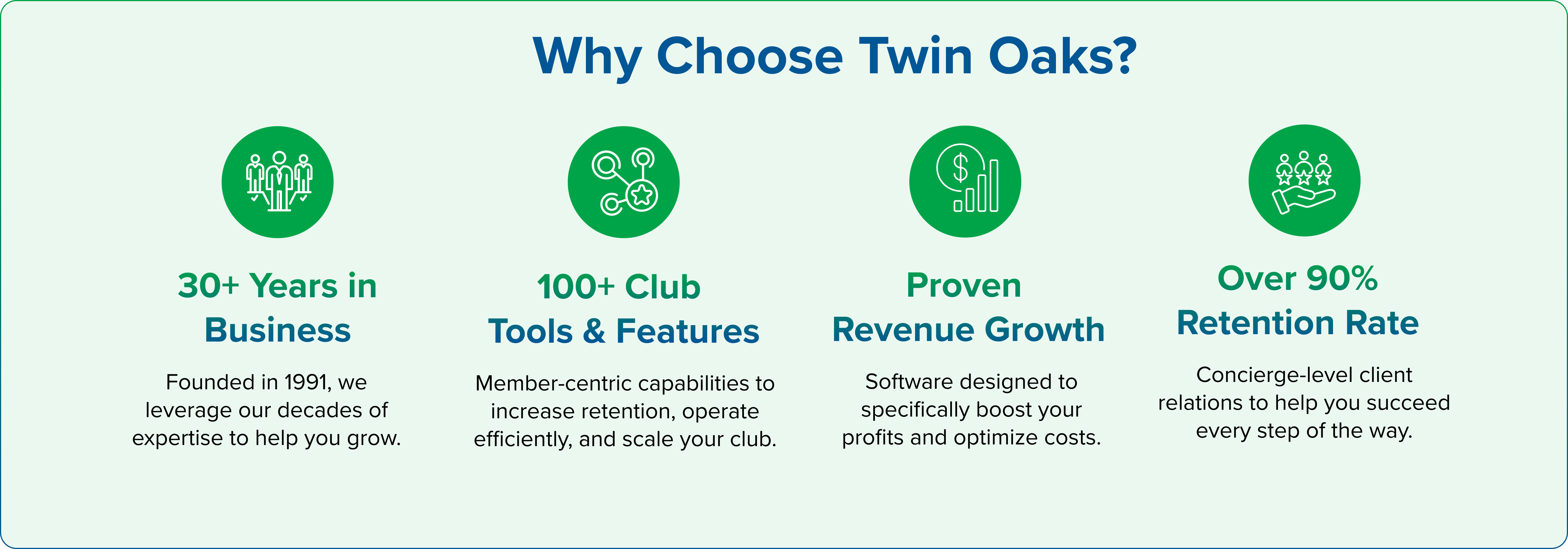 Why Choose Twin Oaks